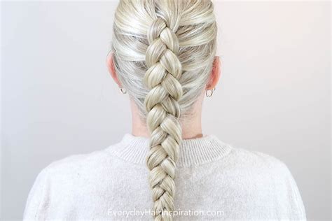 how to single dutch braid your own hair everyday hair inspiration