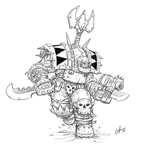 How To Draw A Warhammer 40k Ork