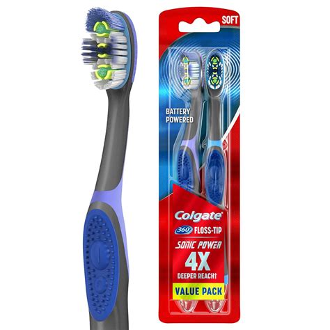 Colgate 360 Total Advanced Floss Tip Sonic Electric Toothbrush