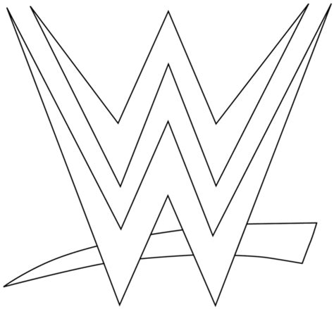 Here's a coloring book page i drew quickly for ruby to color. WWE Logo coloring page from WWE category. Select from ...