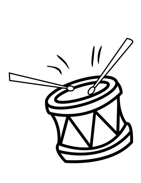 Drum Set Coloring Page Snare Drums Coloring Page Free Printable