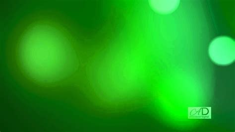 Animation Green Background With Slow Defocused Circles