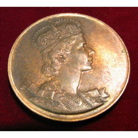 1953 large silver coronation queen elizabeth ii medal 5.7 ozt w/ counter marks. 491. 1953 Queen Elizabeth II Coronation Medal. AU.
