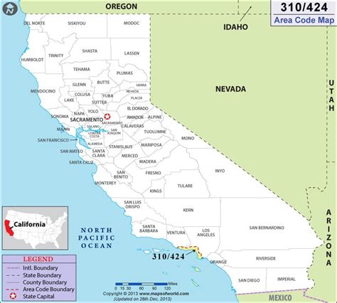 424 Area Code Map Where Is 424 Area Code In California