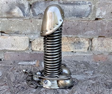 art metal sculpture steam penis steampunk figurine etsy