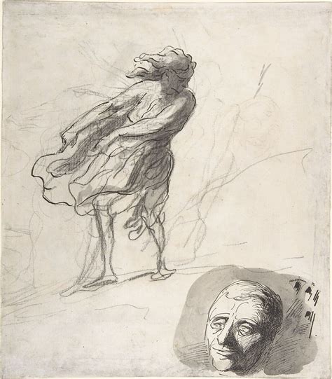 Honoré Daumier Sheet Of Studies With A Dancer The Met