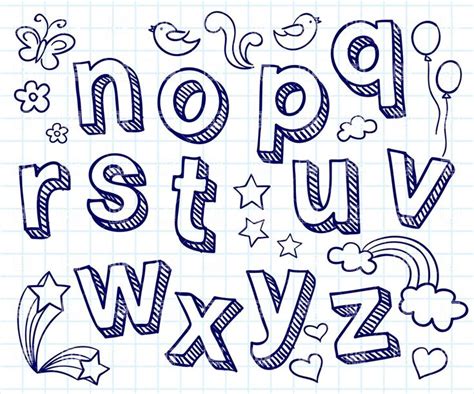 Every font is free to download! 19 Cool Easy Fonts To Draw By Hand Alphabet | How to draw ...