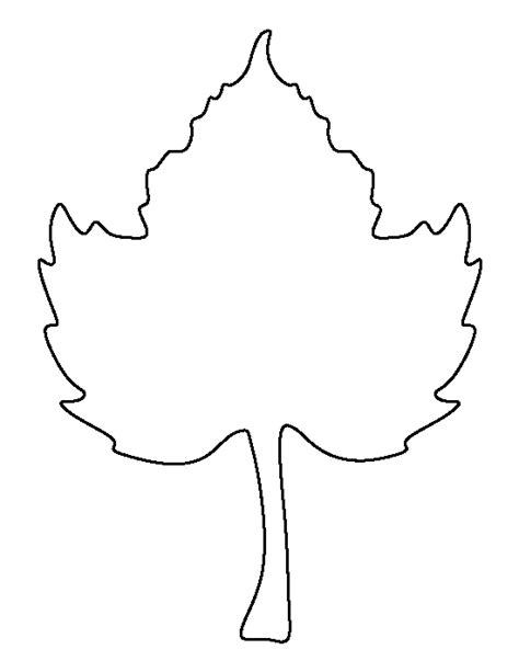 Printable Pumpkin Leaf Template