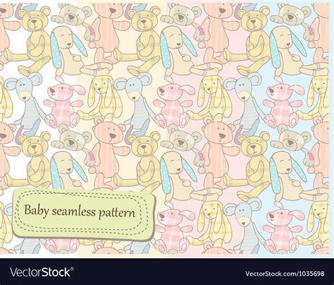 Baby Seamless Pattern Royalty Free Vector Image