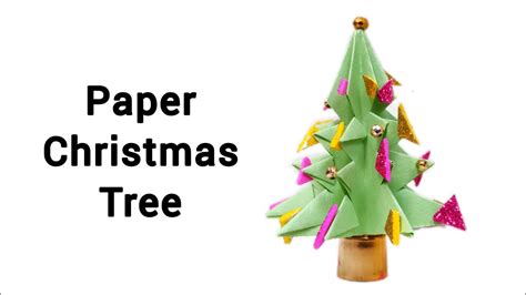 3d Paper Christmas Tree How To Make A 3d Paper Xmas Tree Youtube