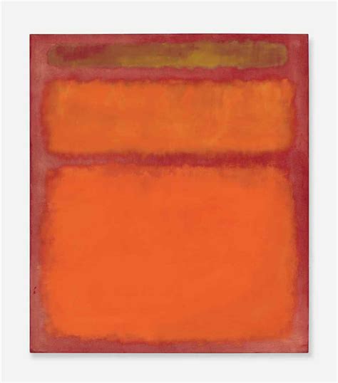 Mark Rothko 1903 1970 Orange Red Yellow Christies