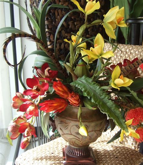 Anasilkflowers Artificial Flowers Floral Exotic Traditional Elegance Silk Orchid Arrangements