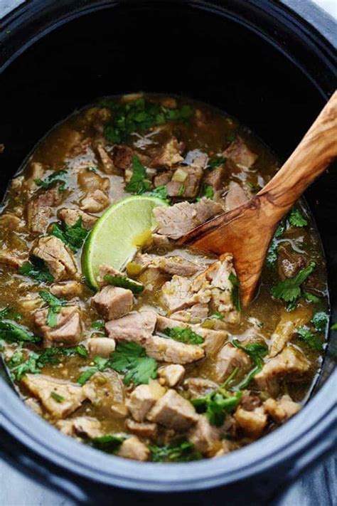 Slow Cooker Pork Chili Verde The Recipe Critic