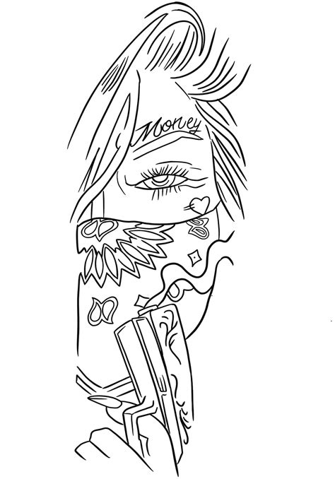 Discover 92 Outline Chicano Tattoo Stencils Latest Vn