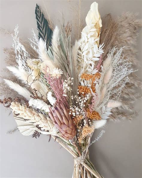 Large Natural Dried Arrangement Real Natural Dried Preserved Flowers