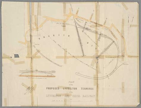 Plan Of The Proposed Lyttelton Terminus Of The Lyttelton And