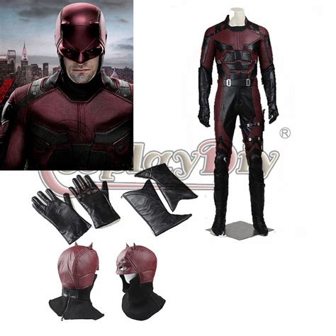 Buy 2016 Movie Daredevil Cosplay Costume Adult Men