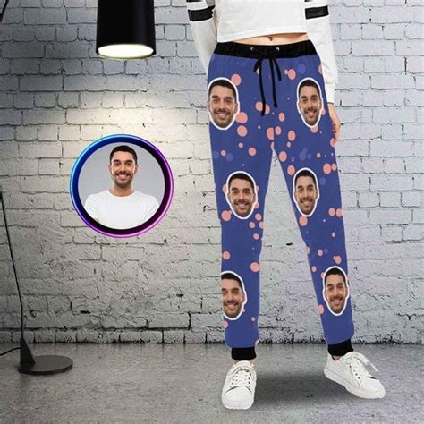 custom face pants customized personalized ts for wife etsy
