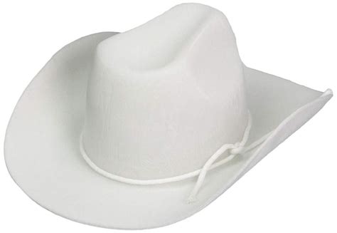 The hat is usually held in place with a band of fabric or elastic secured at the back of the head. Unique Doll Clothing White Cowboy Hat for 18" Including ...