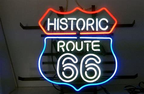 Custom Historic Route 66 Neon Sign Custom Neon Signs