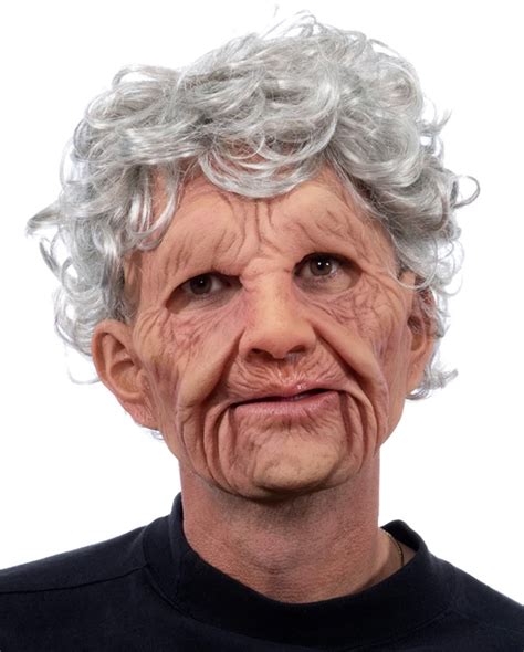 Grandma Mask Made Of Soft Latex Grandmother Mask Karneval Universe