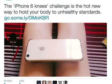 Too Skinny Chinese Women Measure Knees With Iphone 6