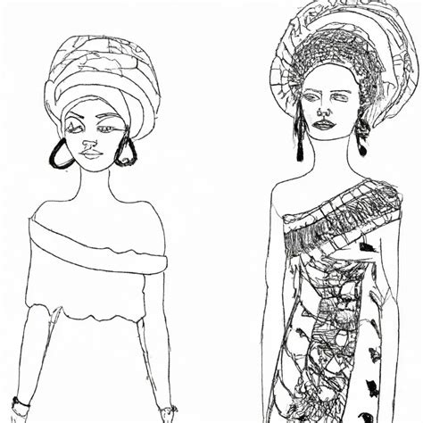 Mulheres Africanas Desenhos Para Colorir Grátis