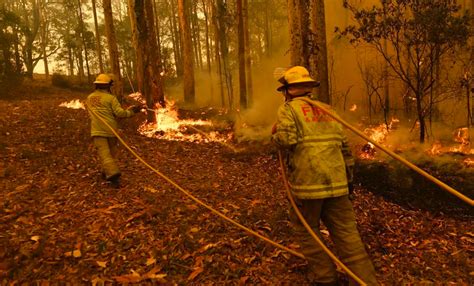 terrifying video shows raging australian bushfire overrun firefighters within seconds science