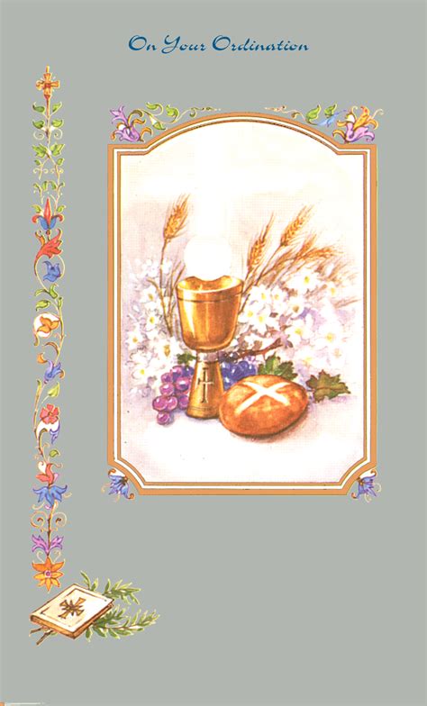 Ordination Day Religious Cards Or68 Pack Of 12 2 Designs