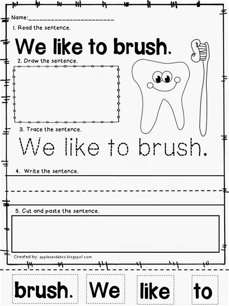 9 Best Images of Healthy Teeth Worksheets - Healthy Teeth Worksheet