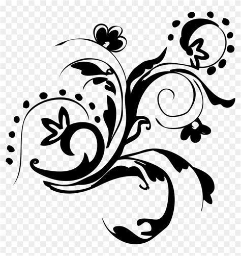 White Flower Vector Png - White Floral Vector Png Clipart (#13969) - PikPng