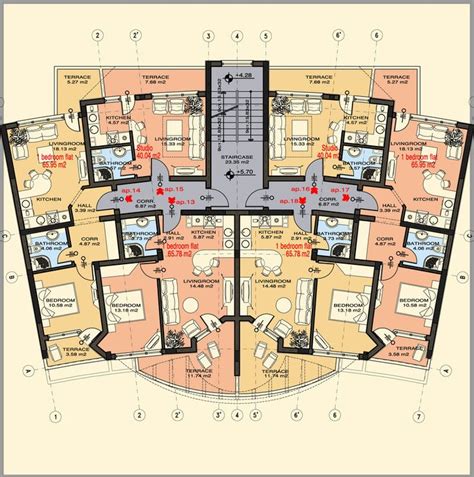 9 Best Residential Tower Floor Plan Images On Pinterest Floor Plans