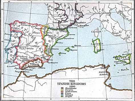 Maps Of The Spanish Kingdoms 1030 Ad 1556 Ad Perry Castañeda