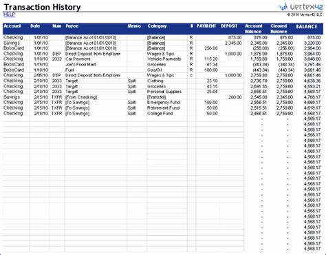 10 Payment Record Template Excel Excel Templates