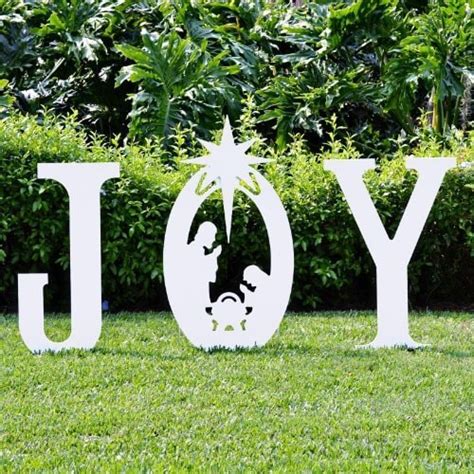 Set includes 1ea of all 26 letters. 27 DIY Outdoor Christmas Decorations to Light Up Your Home