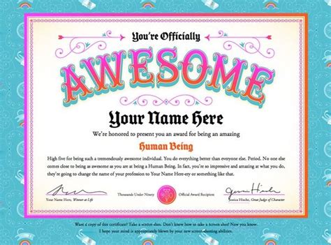 Pin By Nicole Herbert On Awesome Awards Certificates Template Funny