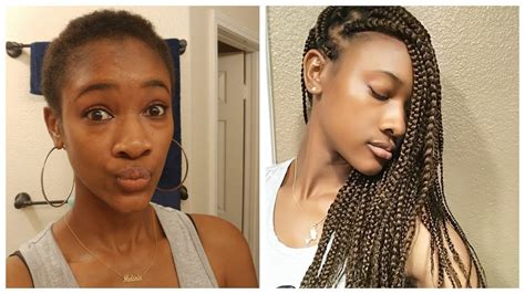 Straight hair is easy to curl, and curly or kinky hair will naturally remember that dyes usually have to strip your hair of its natural color so beware of how light you go in one session because it can cause some damage. How to do box braids on very short hair & chit chat - YouTube