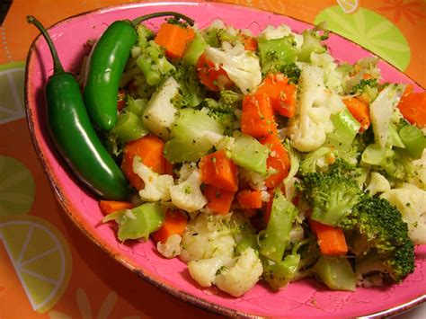 In this recipe, we mixed vegetables with couscous, a traditional north african dish of grains made of durum wheat. Steamed Vegetable Platter With Lemon Garlic Dressing ...