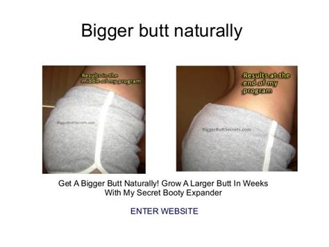 Bigger Butt Naturally