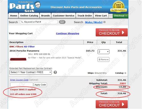 Parts Geek Coupon Best Coupon Codes August 2019 By Anycodes