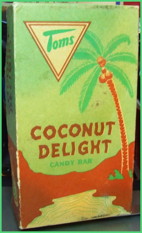 Great Toms Coconut Delight Candy Box 1950s Candy Vintage Recipes