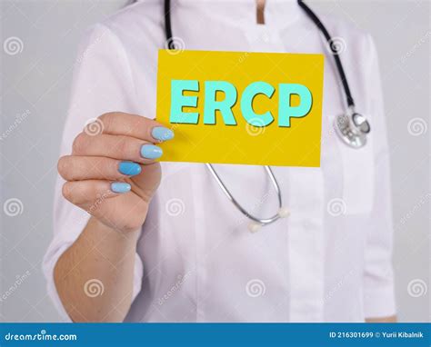 Healthcare Concept Meaning Endoscopic Retrograde Cholangiopancreatogram