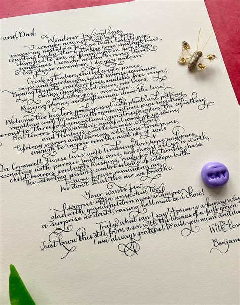 Handwritten Love Letter Anniversary T For Girlfriend Etsy Uk
