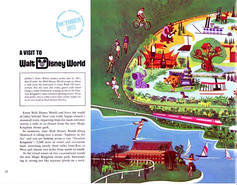 Walt Disney World Pre Opening Brochure 1970 Retronaut Disney World