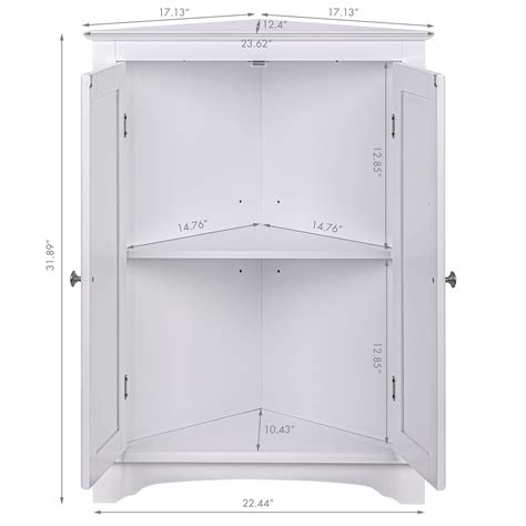 Mua Spirich Home Floor Corner Cabinet With Two Doors And Shelves Free
