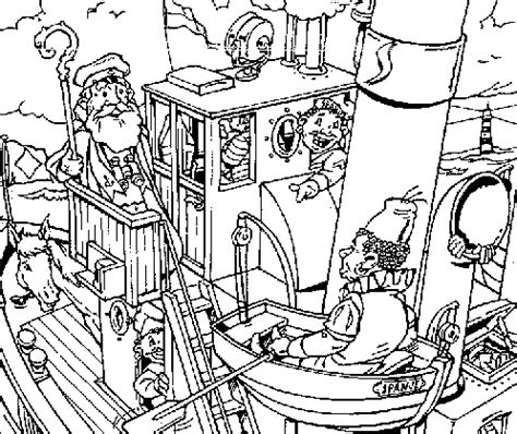 Knutselwerkje Sinterklaas op zee