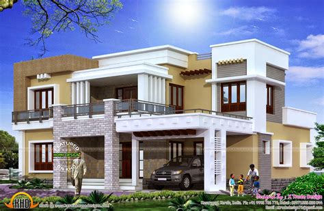 2800 Sq Ft Modern Home Kerala Design On Latest House Plan Morden