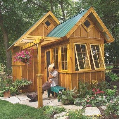 Camping in your backyard can be loads of fun, no matter how old you are. 10 x 16 sheds connected to create tiny house - - Yahoo ...