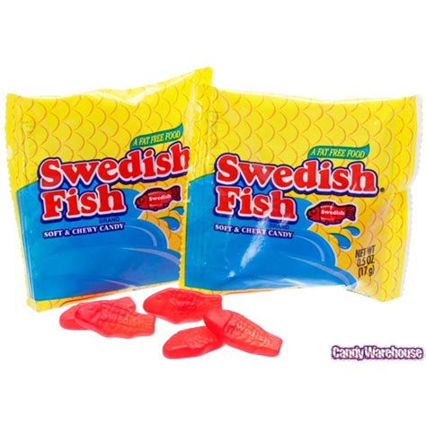 Swedish Fish Candy Treat Size Packs 5lb Bag Candy Warehouse