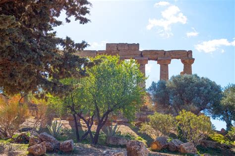 The Beauty Of Art And Nature Of The Agrigento Province Stock Photo